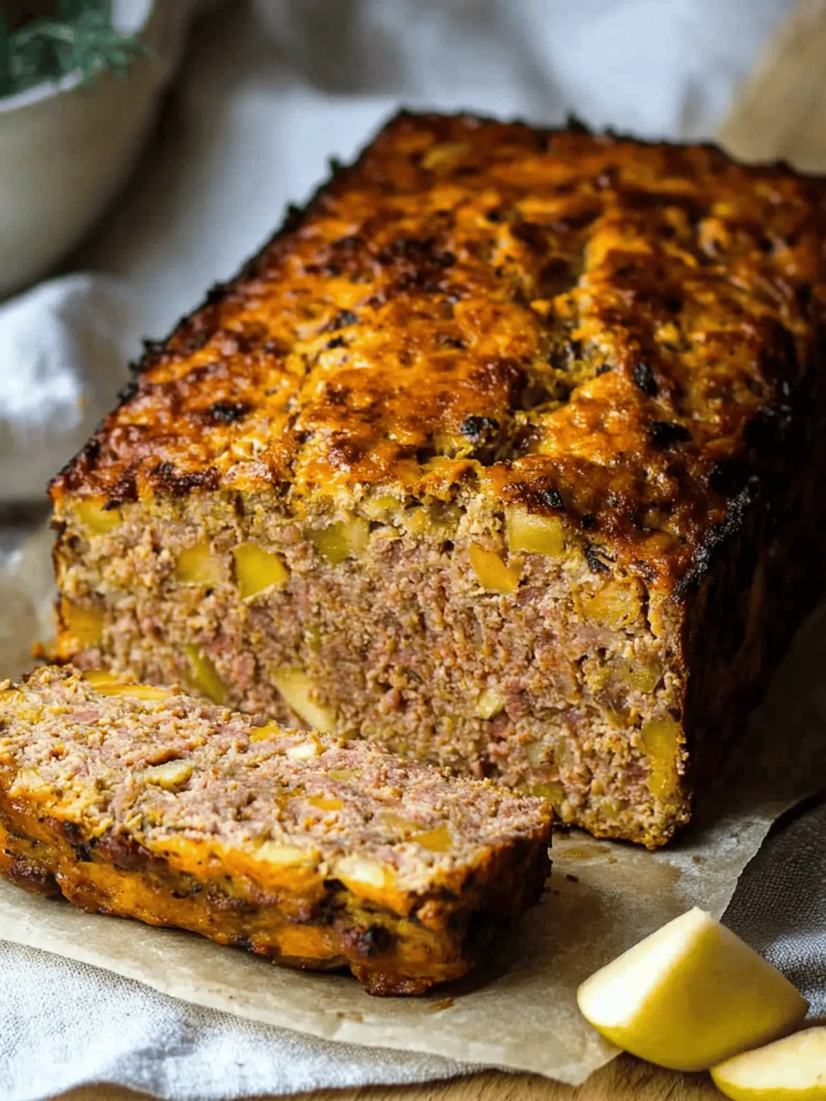 Lithuanian Meatloaf with Apple