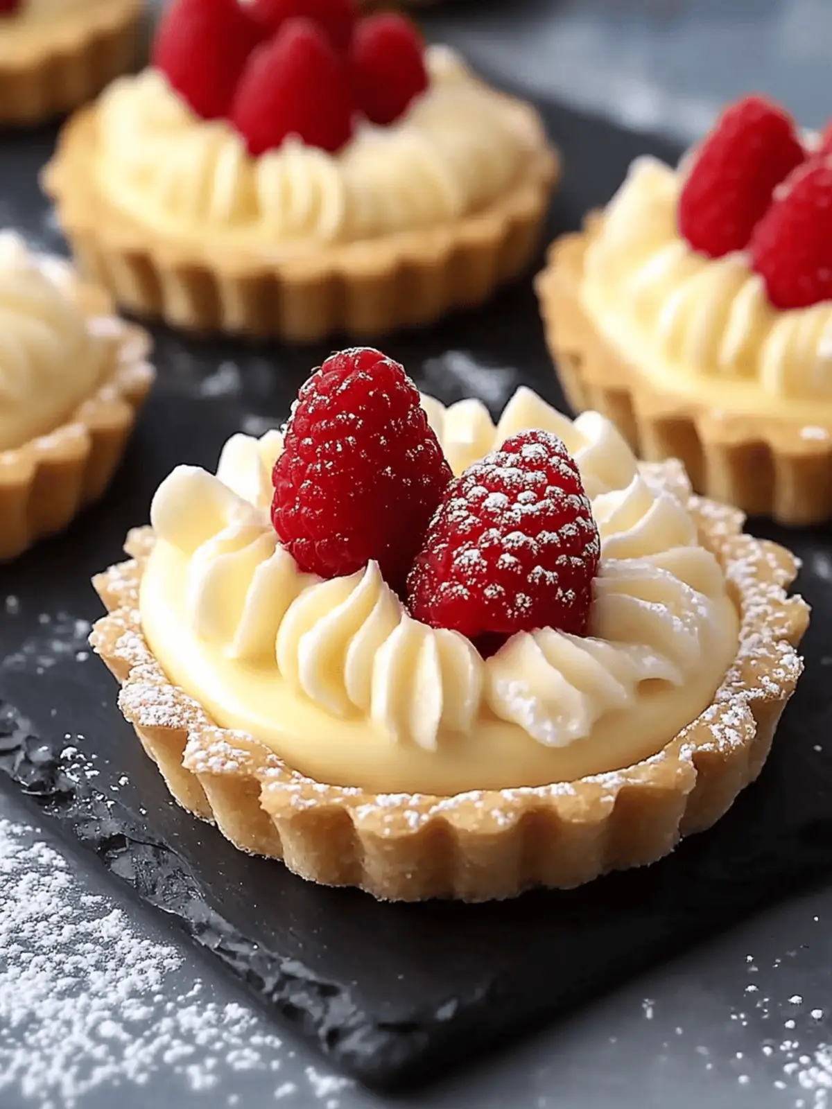 White Chocolate Mousse Tartlets