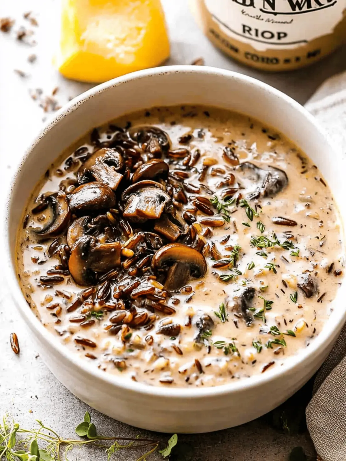Creamy Wild Rice and Mushroom Soup for Cozy Nights Creamy Wild Rice and Mushroom Soup