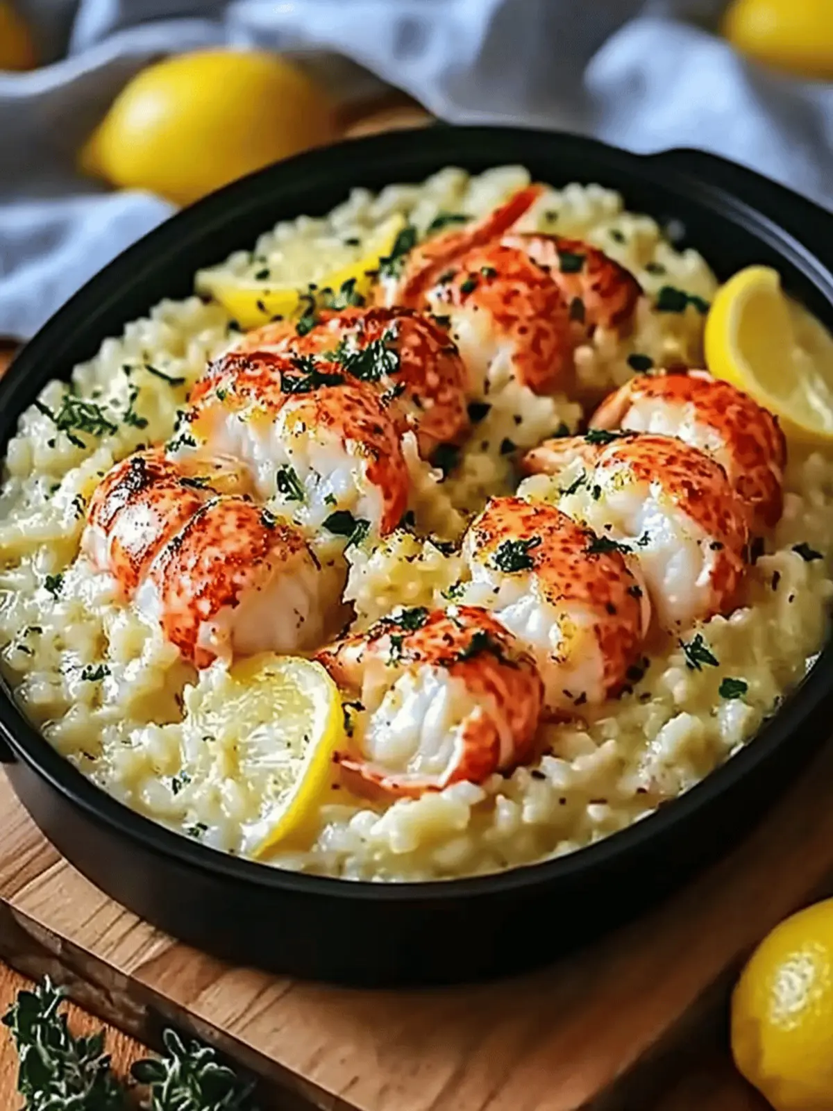 Lemon Butter Lobster Risotto