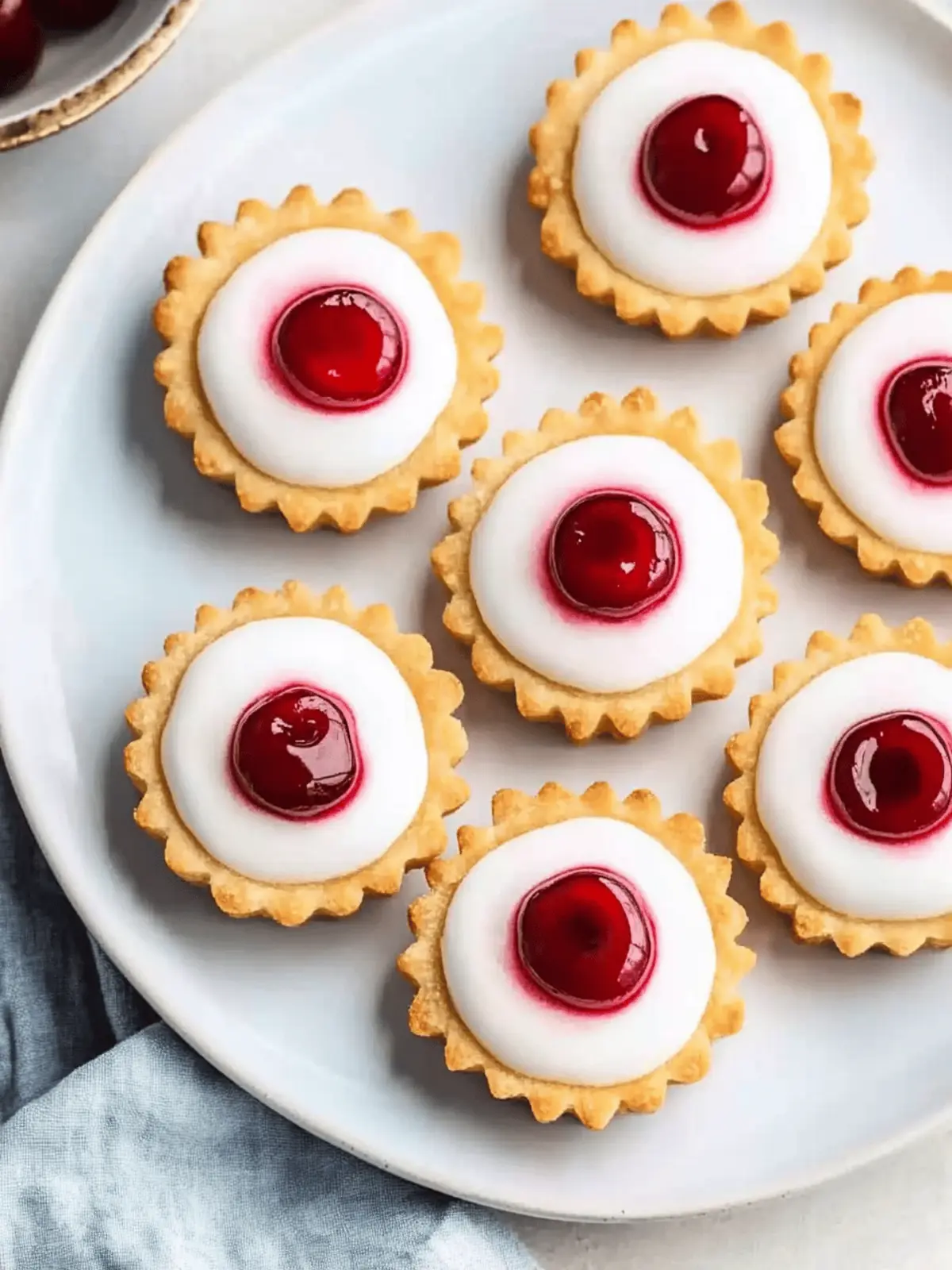 Mini Cherry Bakewell Tartlets