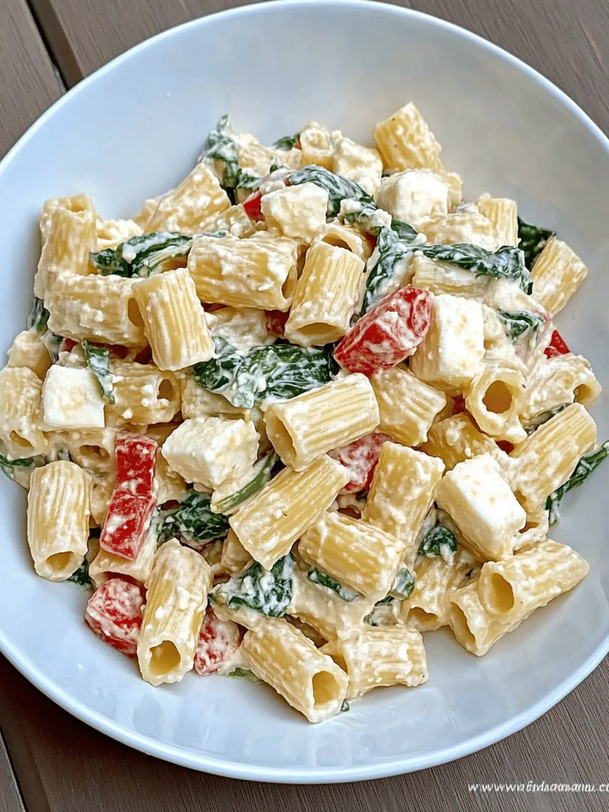Spinach Smoked Mozzarella Pasta Salad