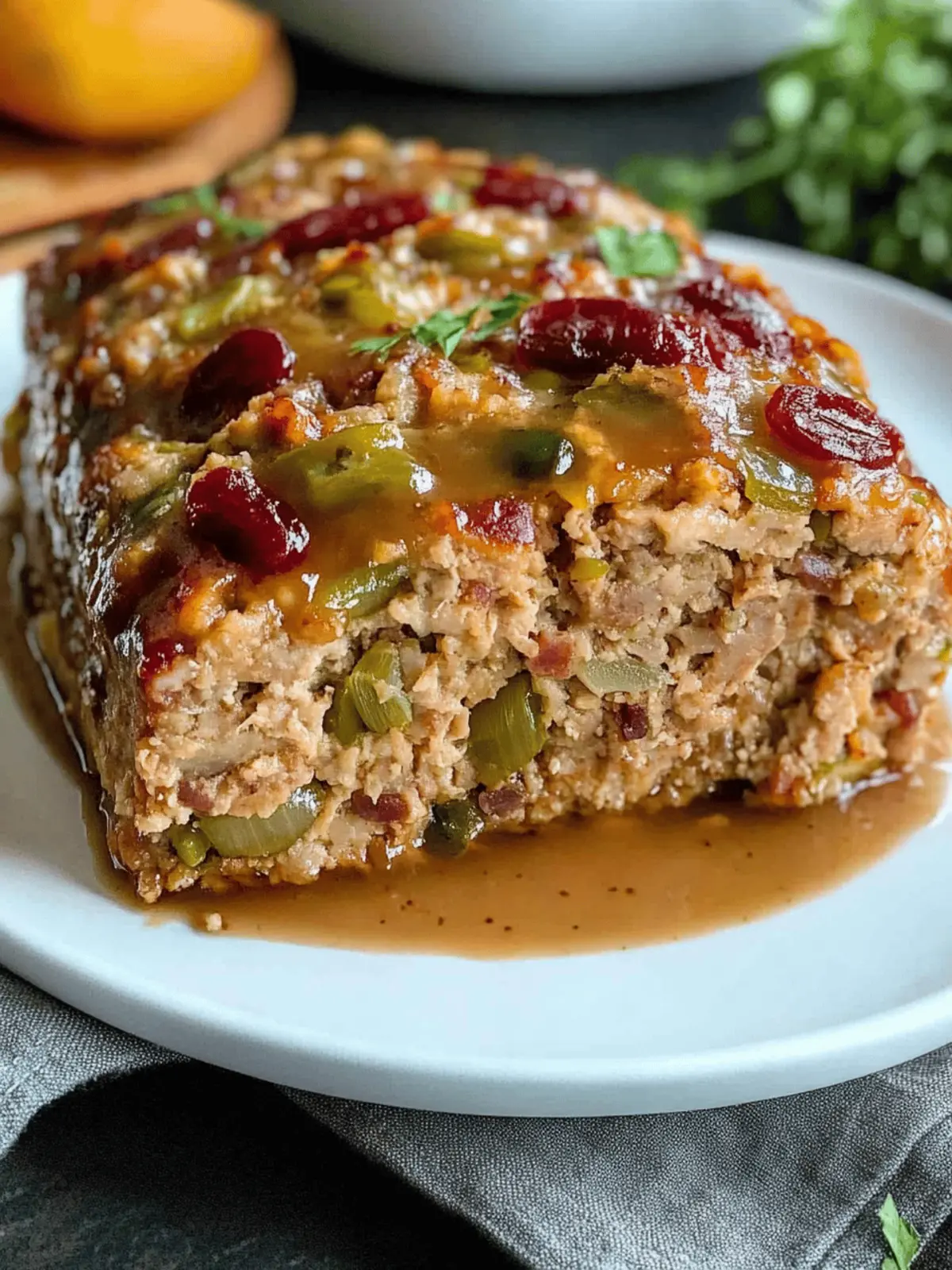Turkey Stuffing Meatloaf