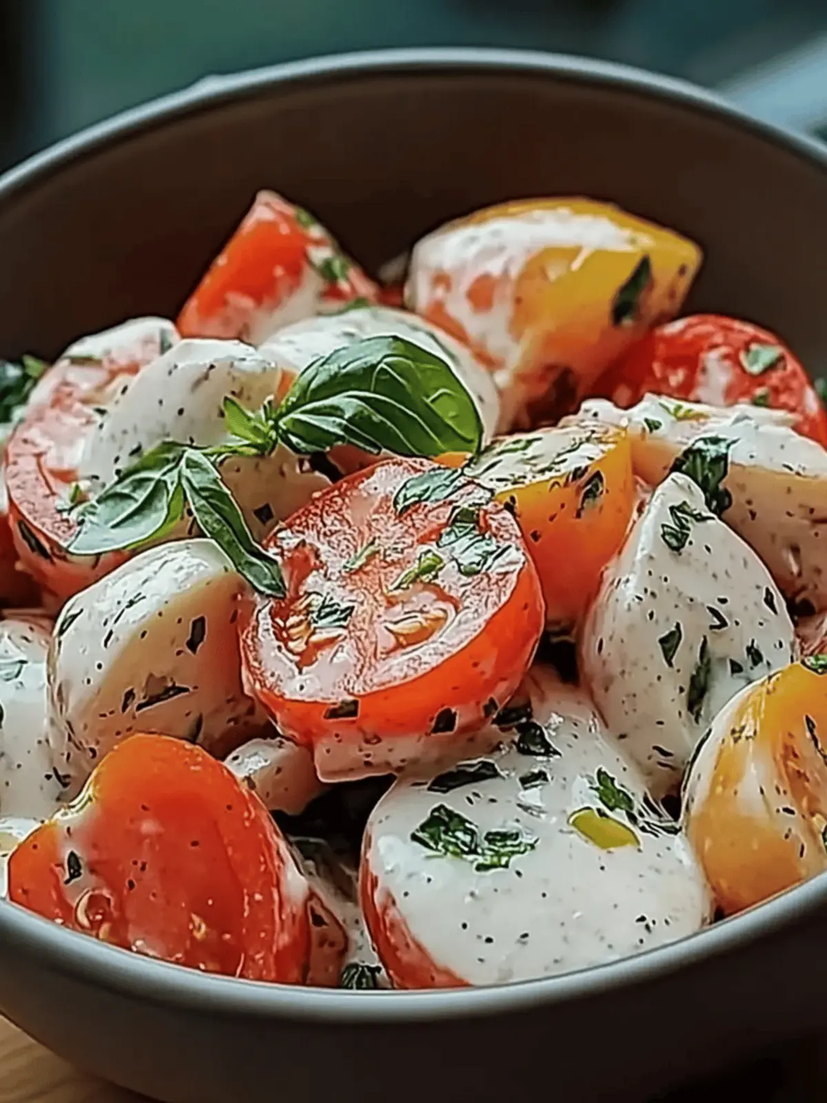Creamy Tomato Garlic Salad: Fresh Flavors You’ll Love Creamy Tomato Garlic Salad