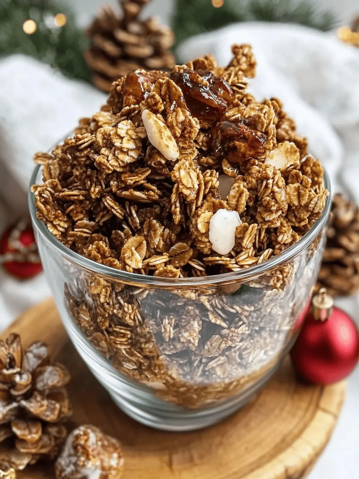 Holiday Gingerbread Granola