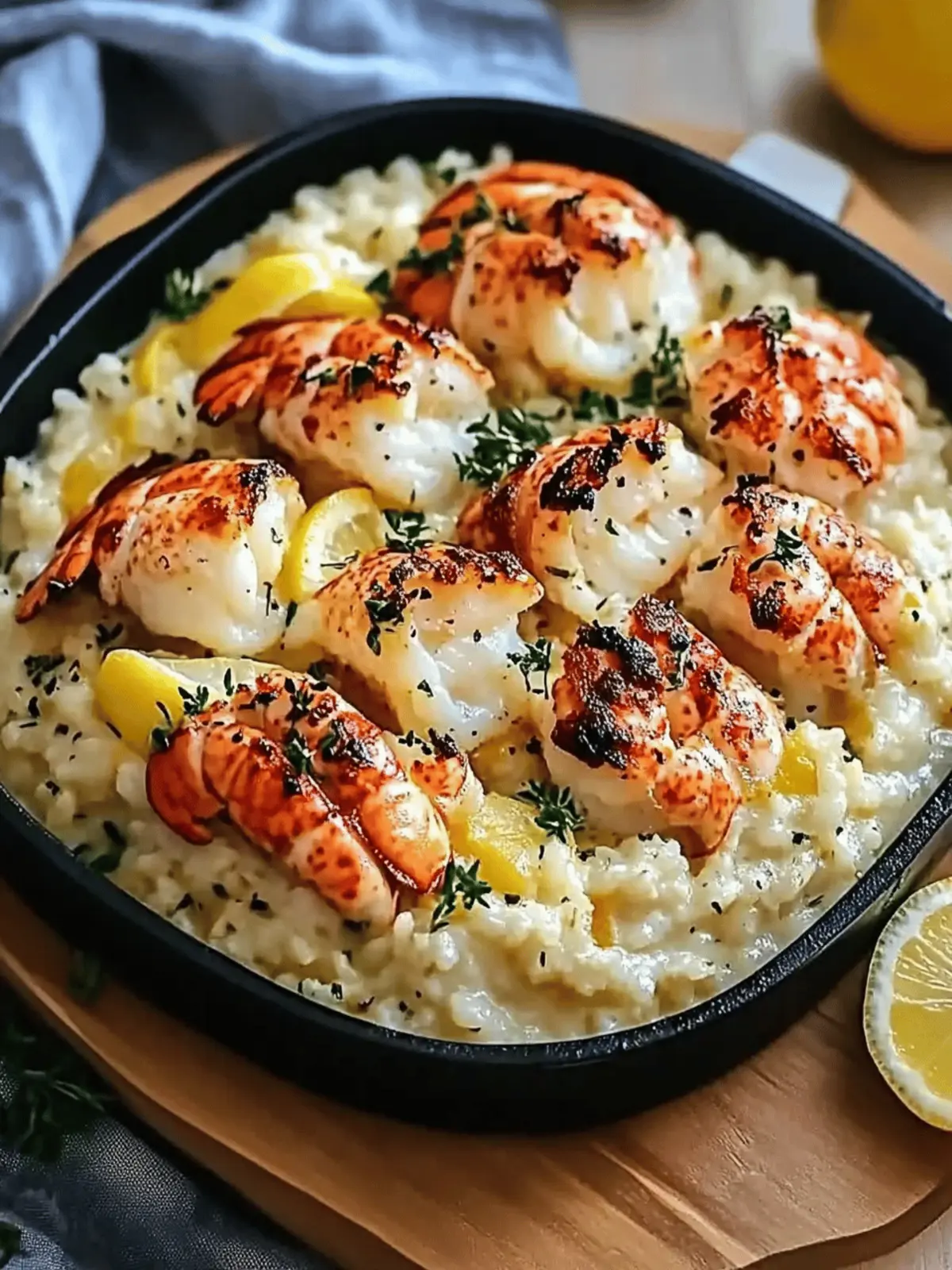 Lemon Butter Lobster Risotto