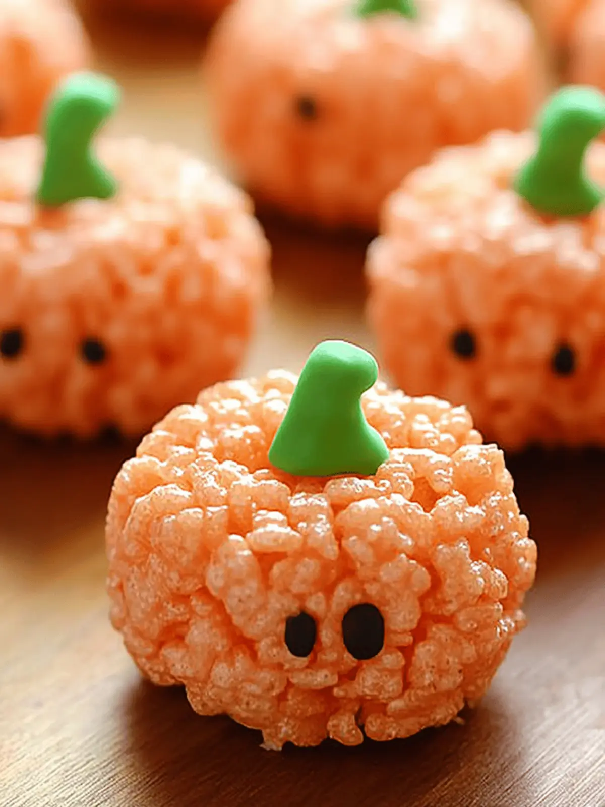 Rice Krispie Treat Pumpkins