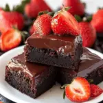 Chocolate Covered Strawberry Brownies