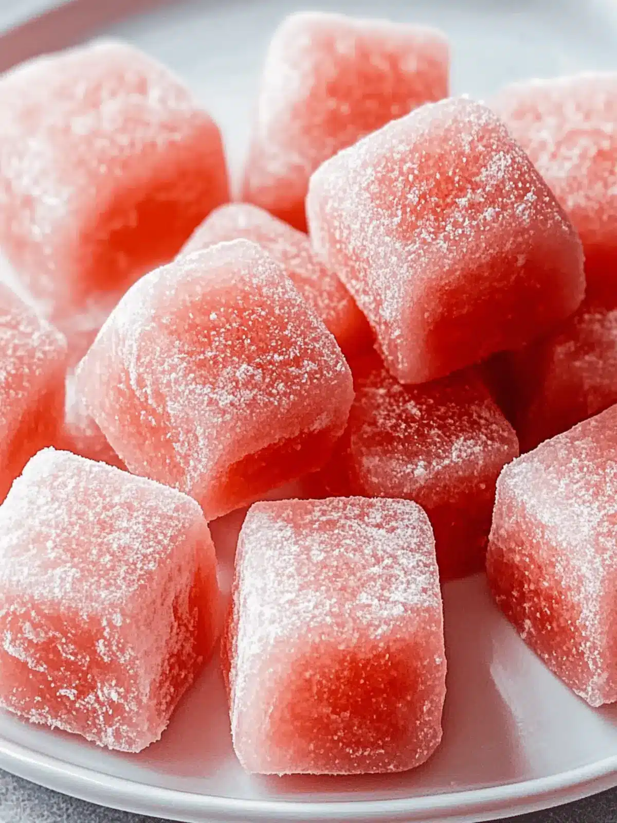 Watermelon Mochi