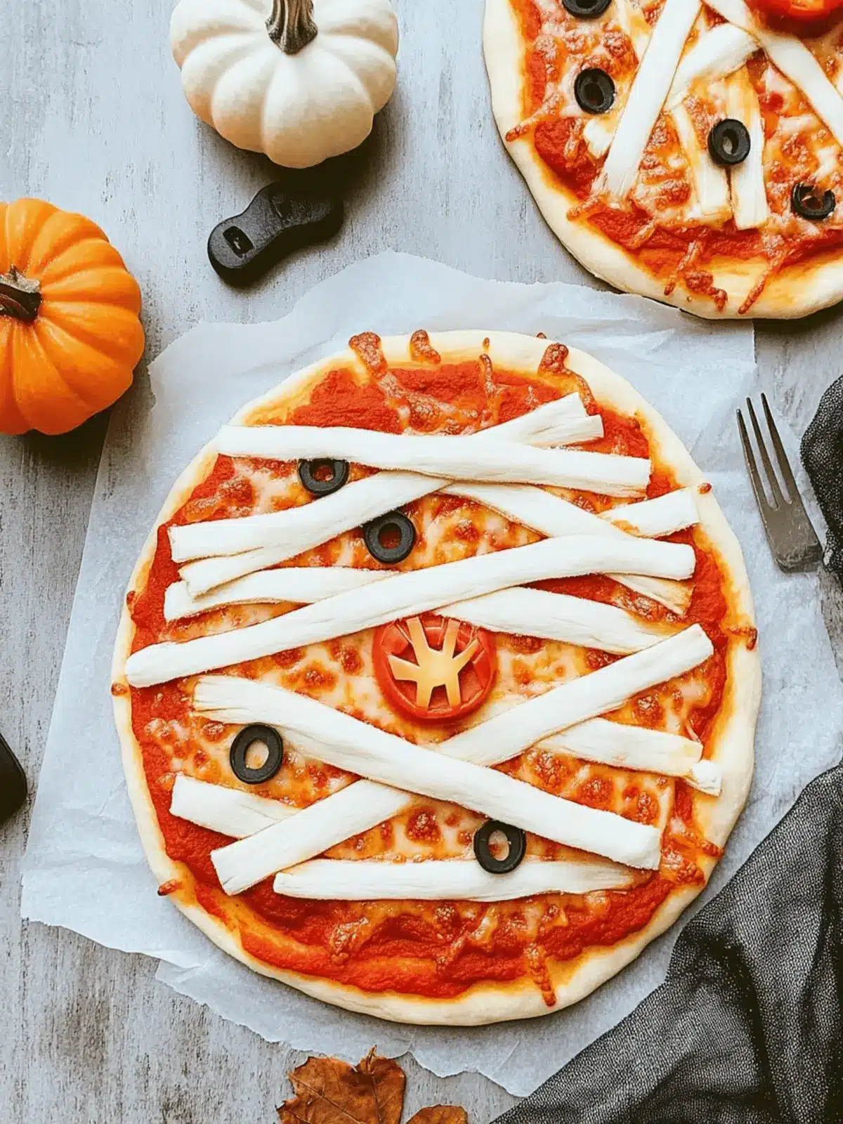 Halloween Mummy Pizza