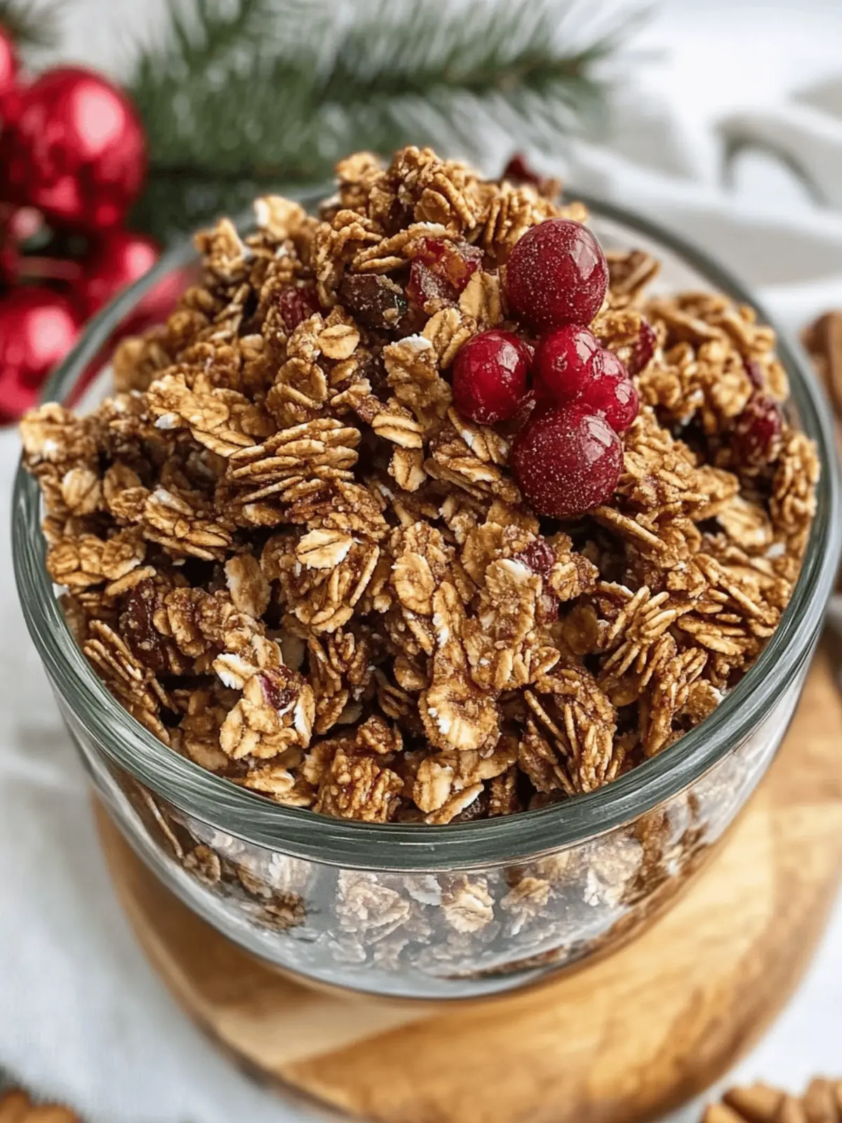 Holiday Gingerbread Granola