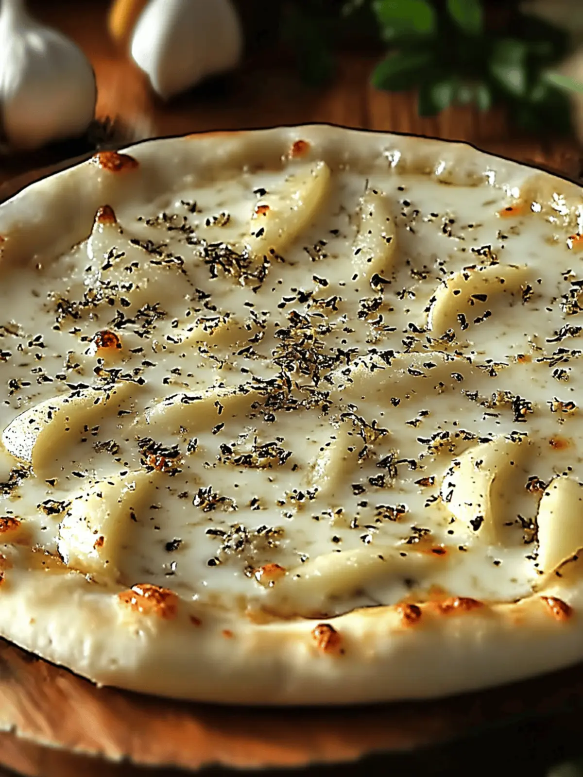 Creamy White Garlic Pizza Sauce
