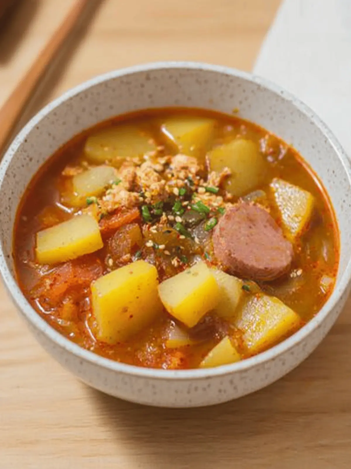 Korean Potato and Spam Stew