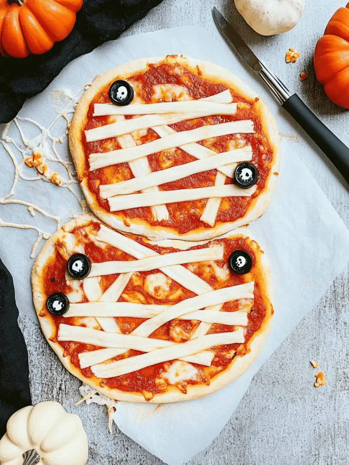 Halloween Mummy Pizza