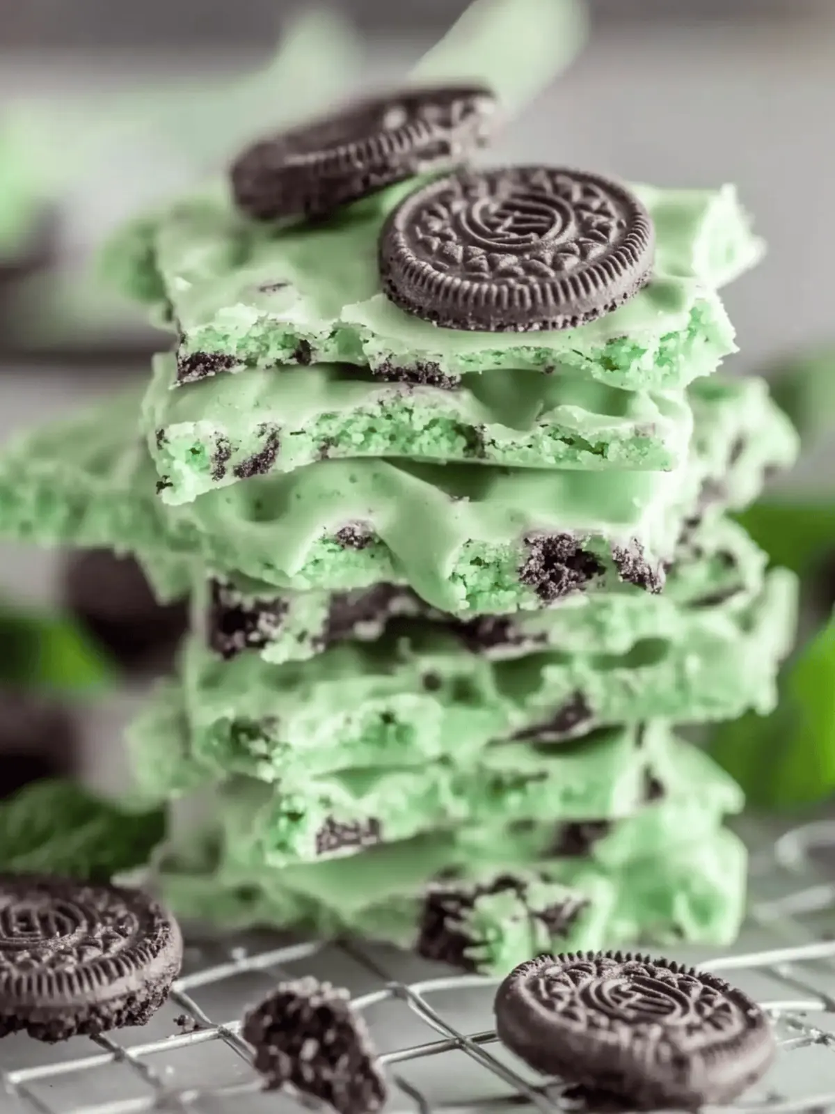 Mint Oreo Bark