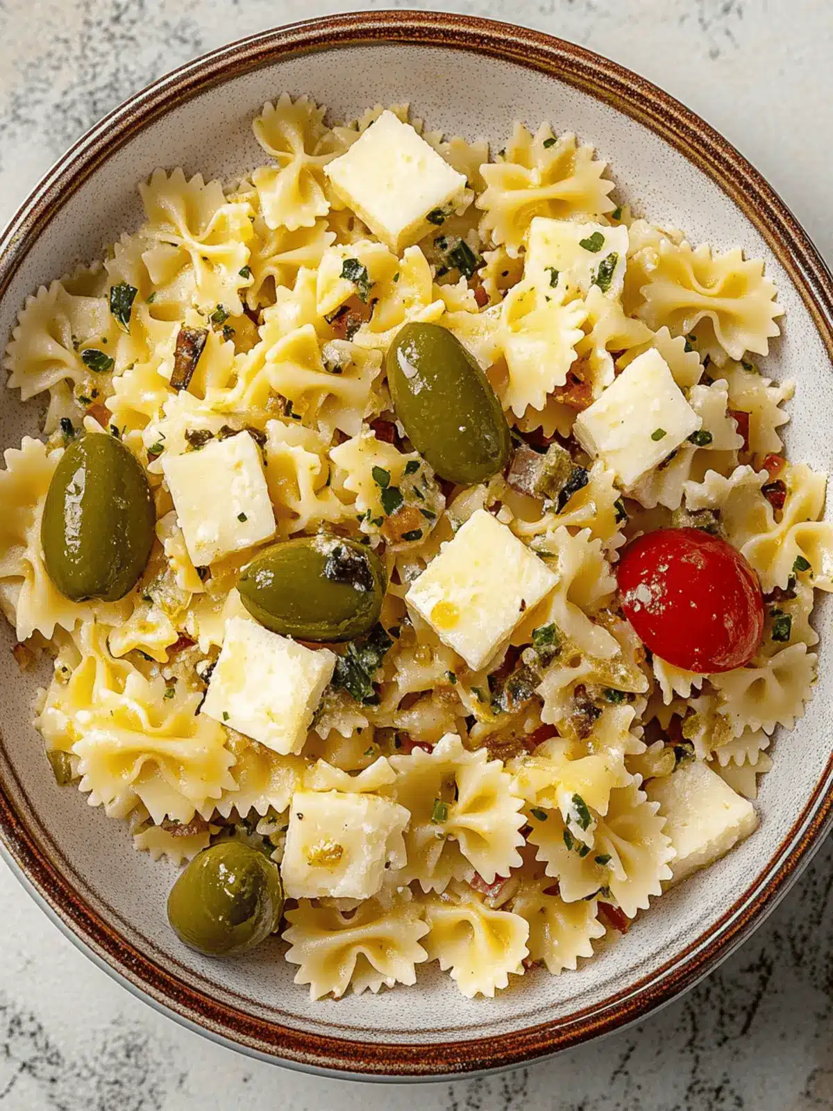 Dirty Martini Pasta Salad