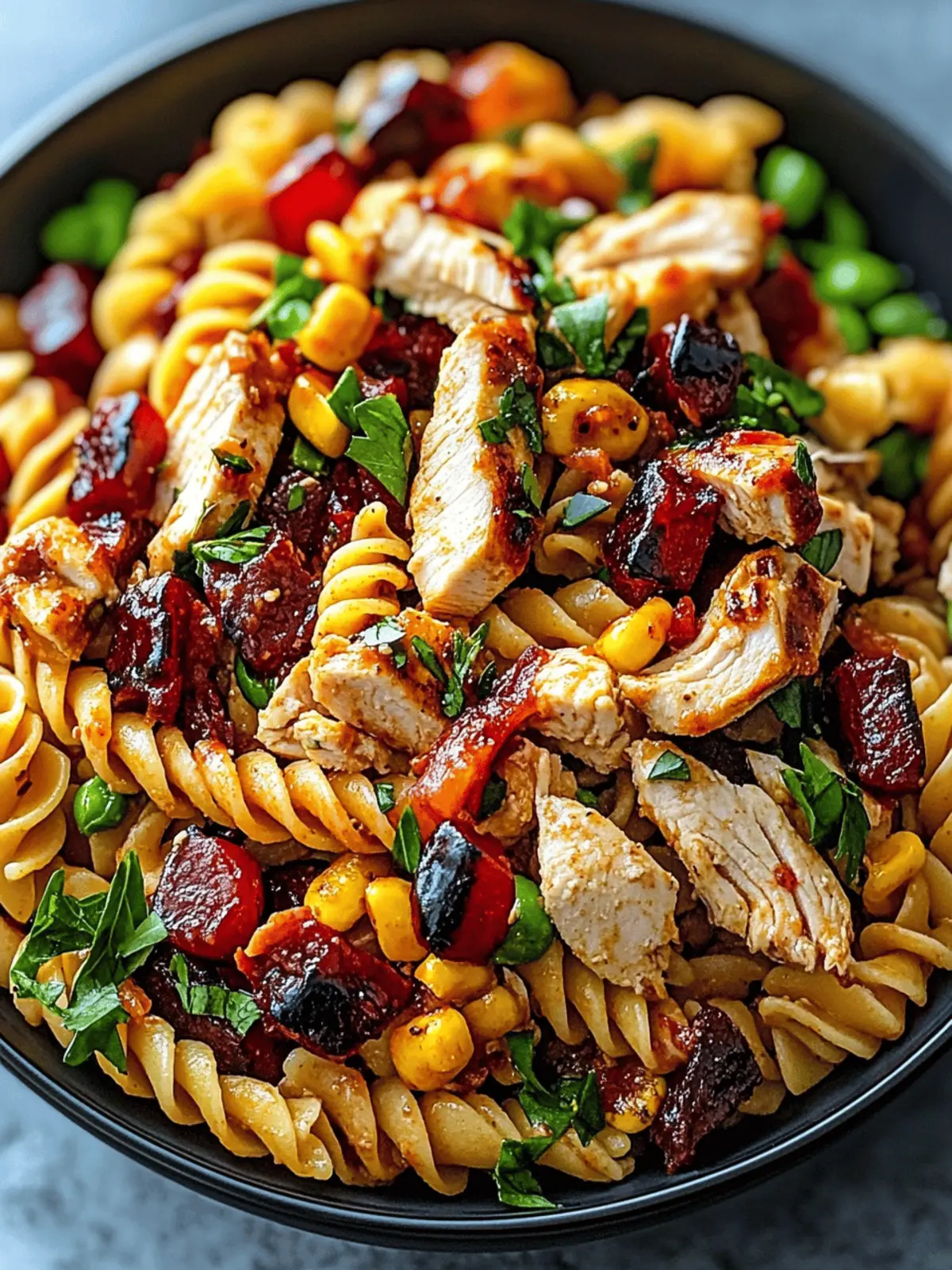 BBQ Chicken Pasta Salad