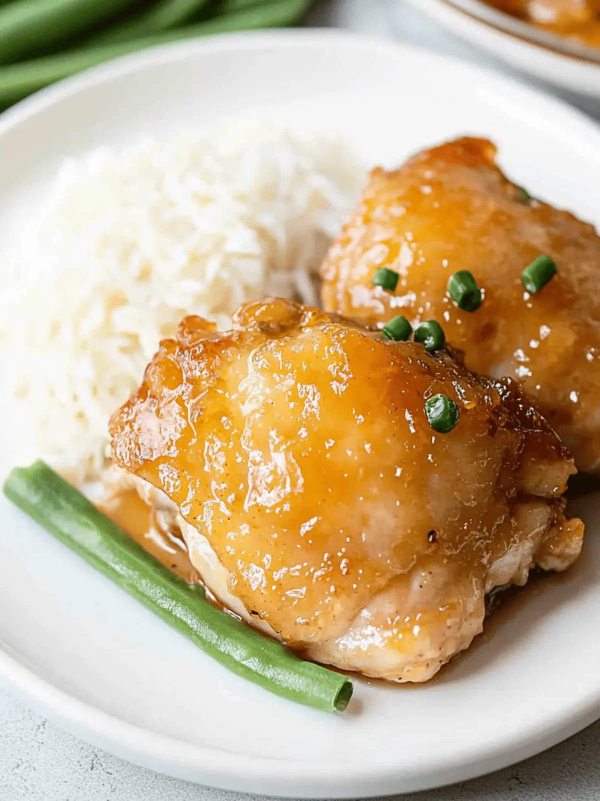 Baked Apricot Chicken Thighs