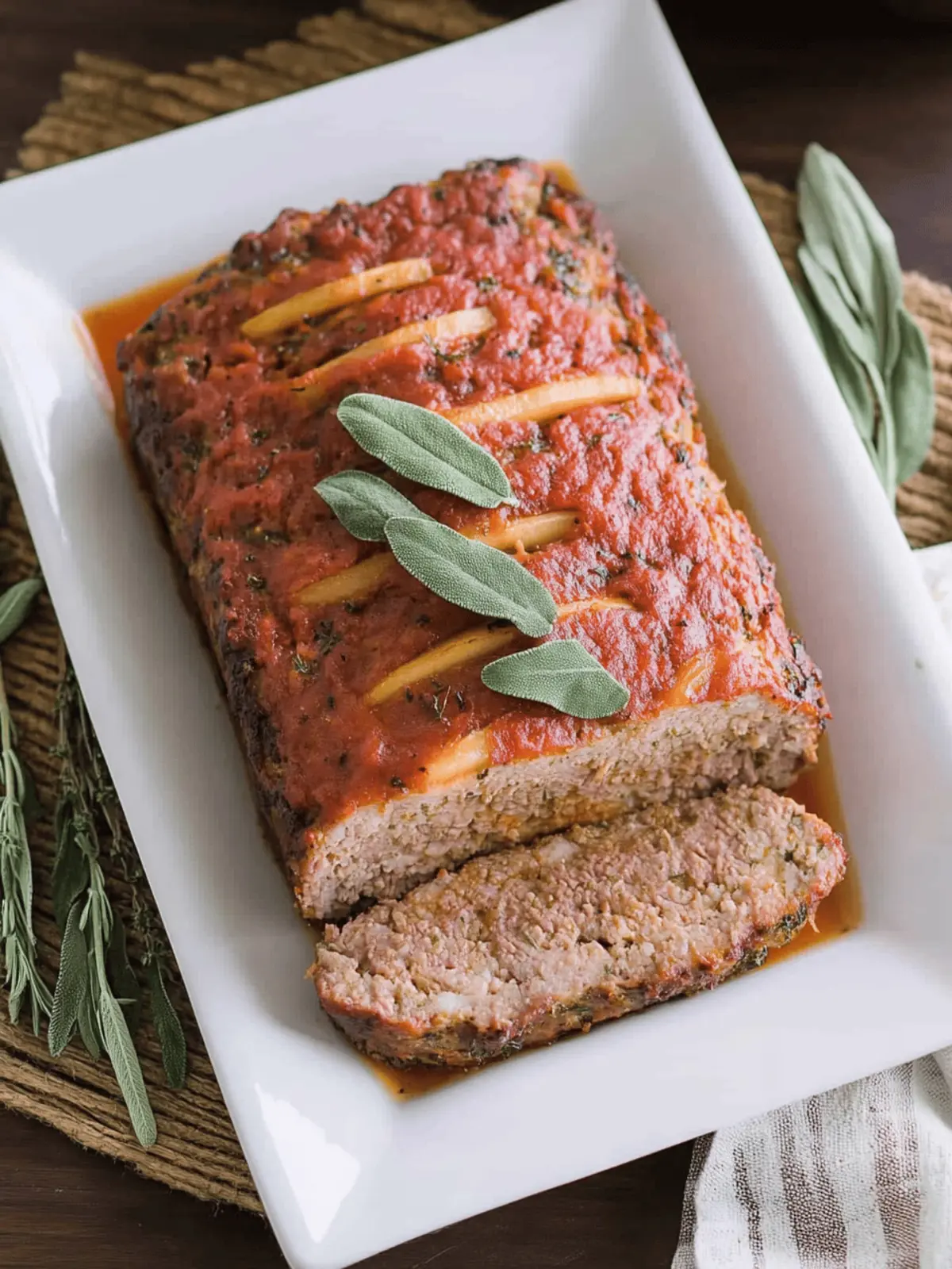 Pork, Apple and Sage Meatloaf