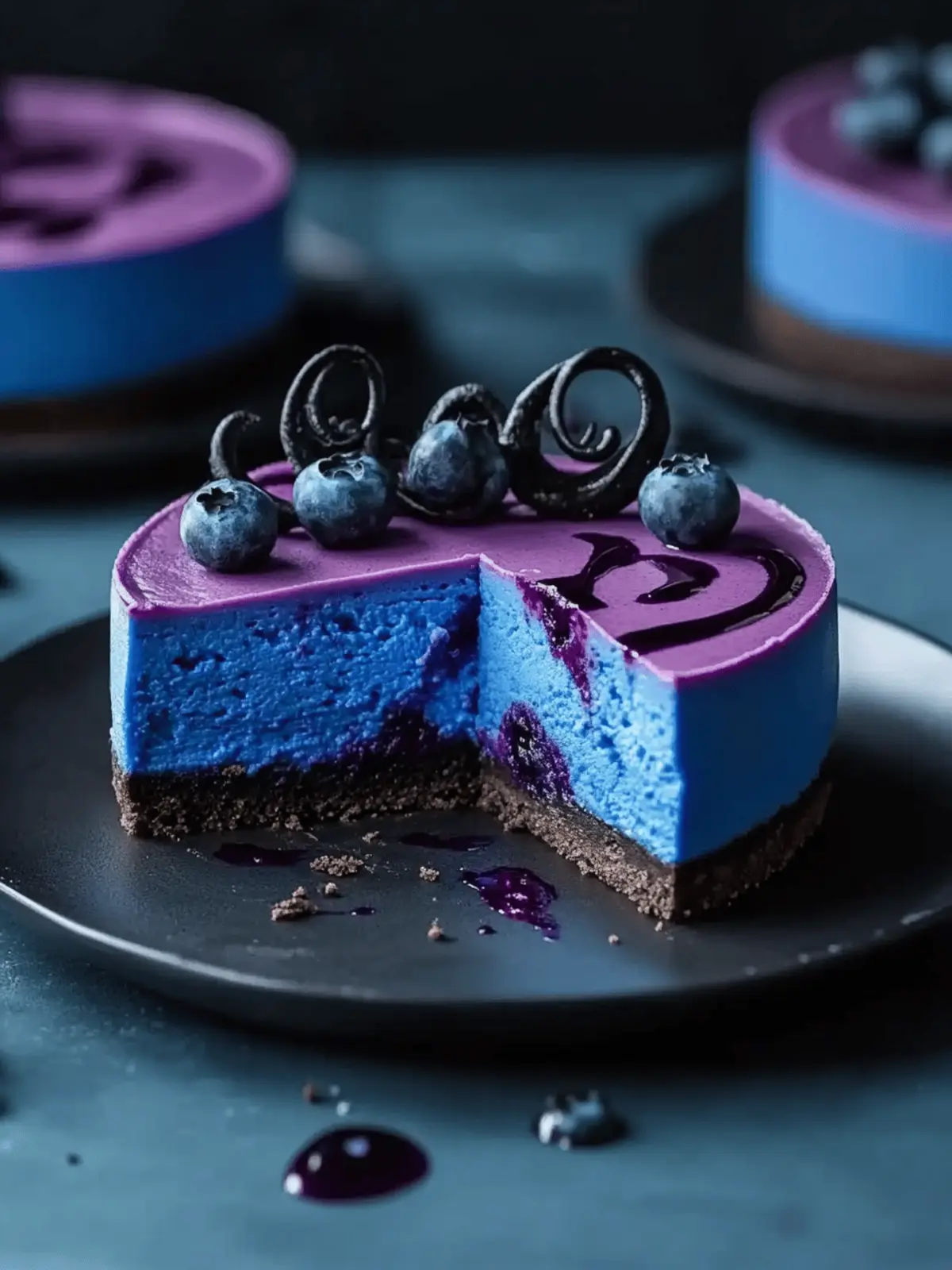 Ravenclaw Midnight Blueberry Cheesecake