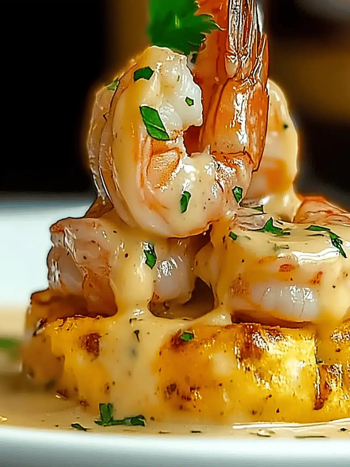 Garlic Shrimp Mofongo