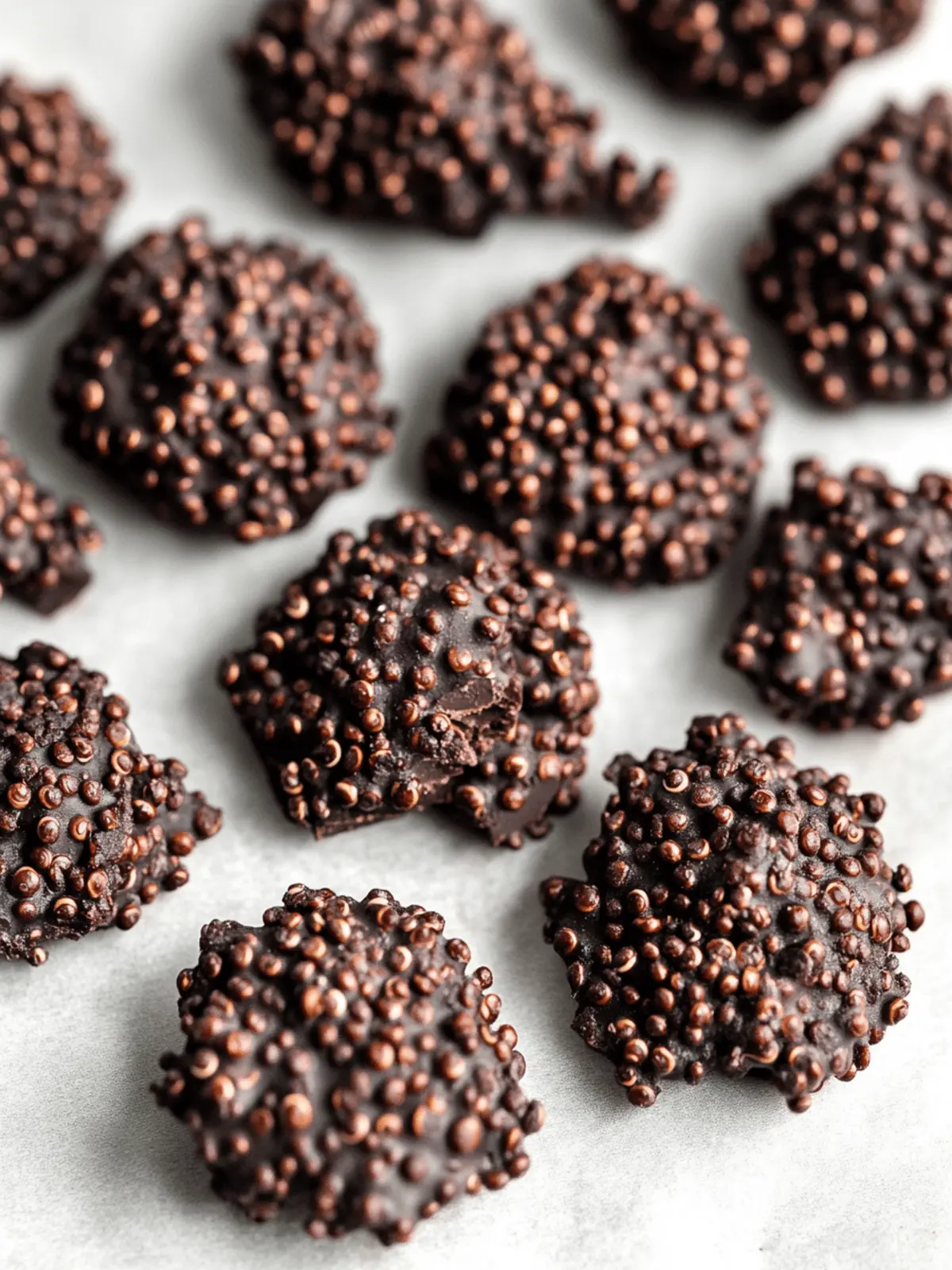 Dark Chocolate Quinoa Crisps