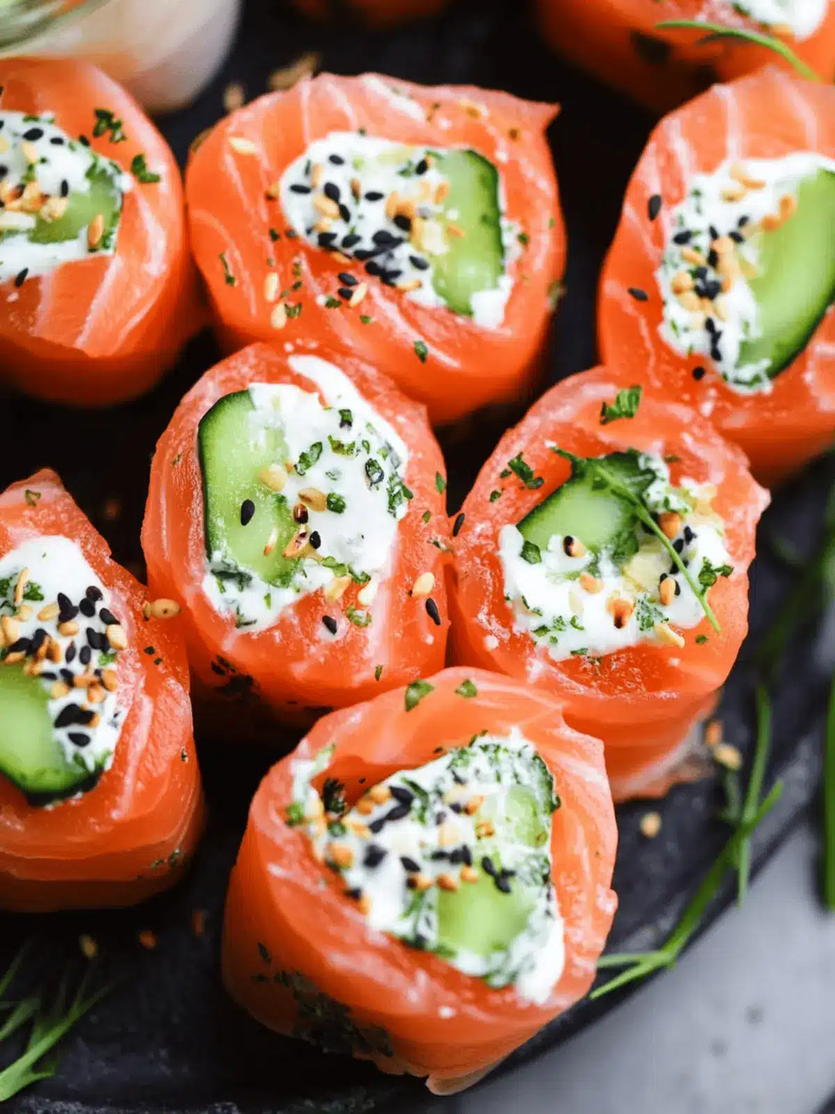 Smoked Salmon Roll Ups