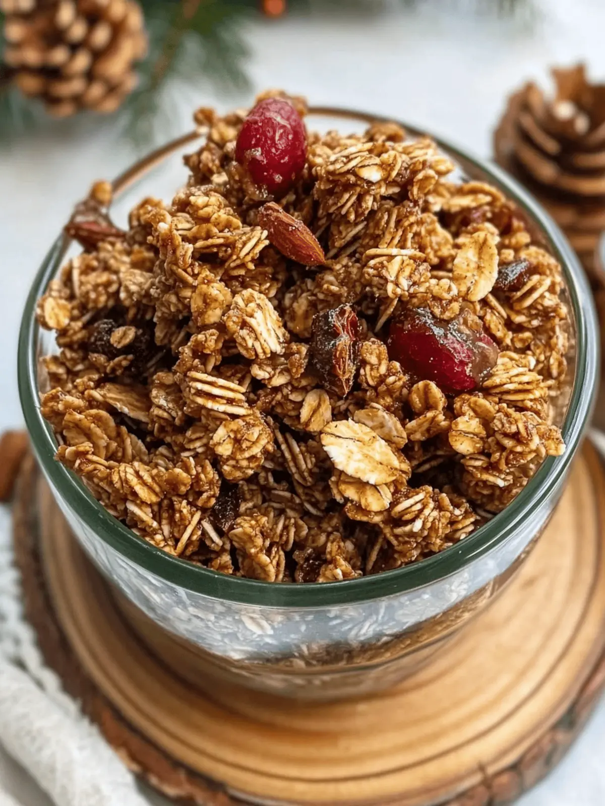 Holiday Gingerbread Granola
