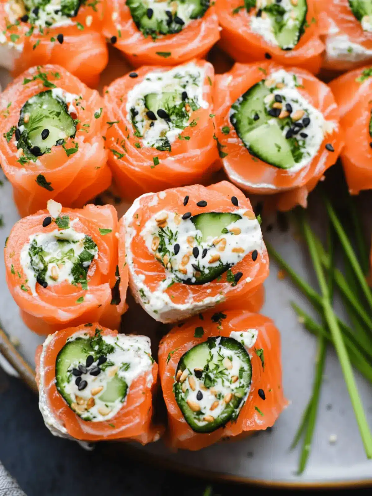 Smoked Salmon Roll Ups