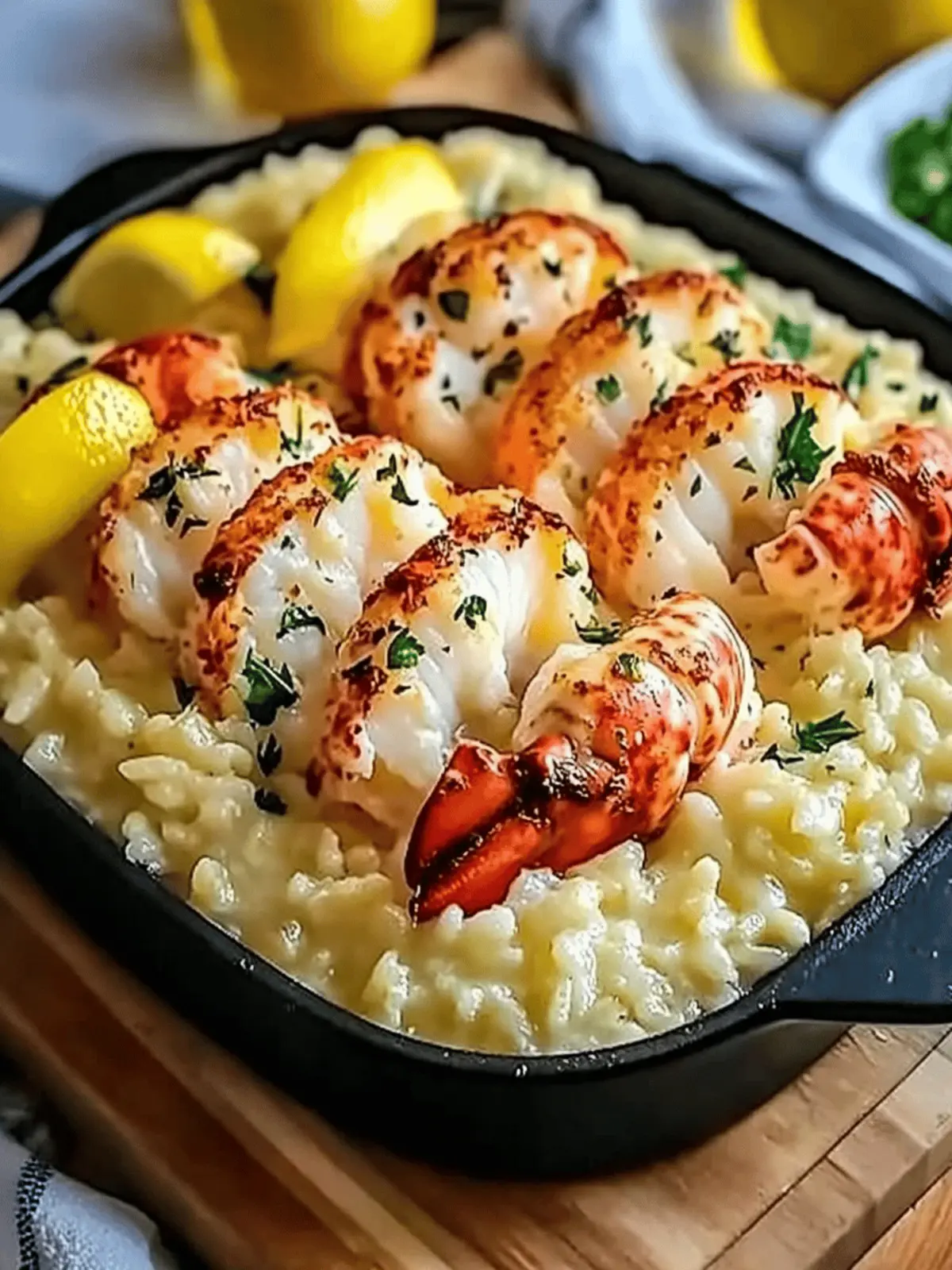 Lemon Butter Lobster Risotto