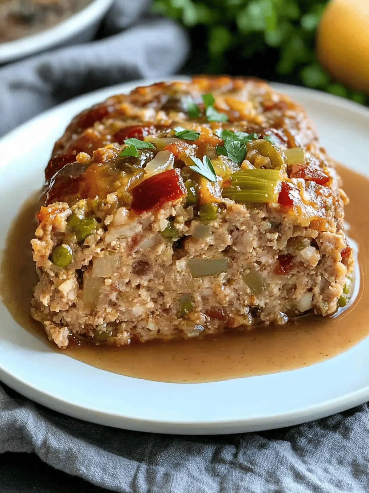 Turkey Stuffing Meatloaf