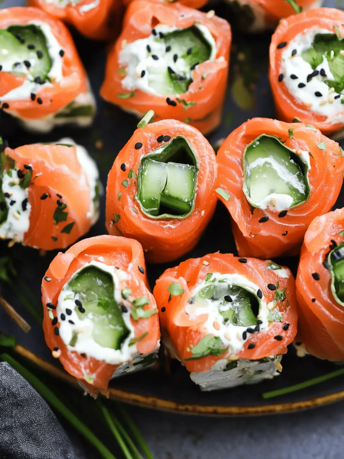 Smoked Salmon Roll Ups