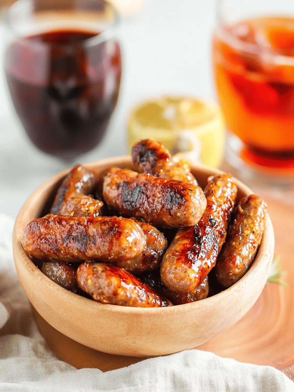 Honey & Mustard Cocktail Sausages