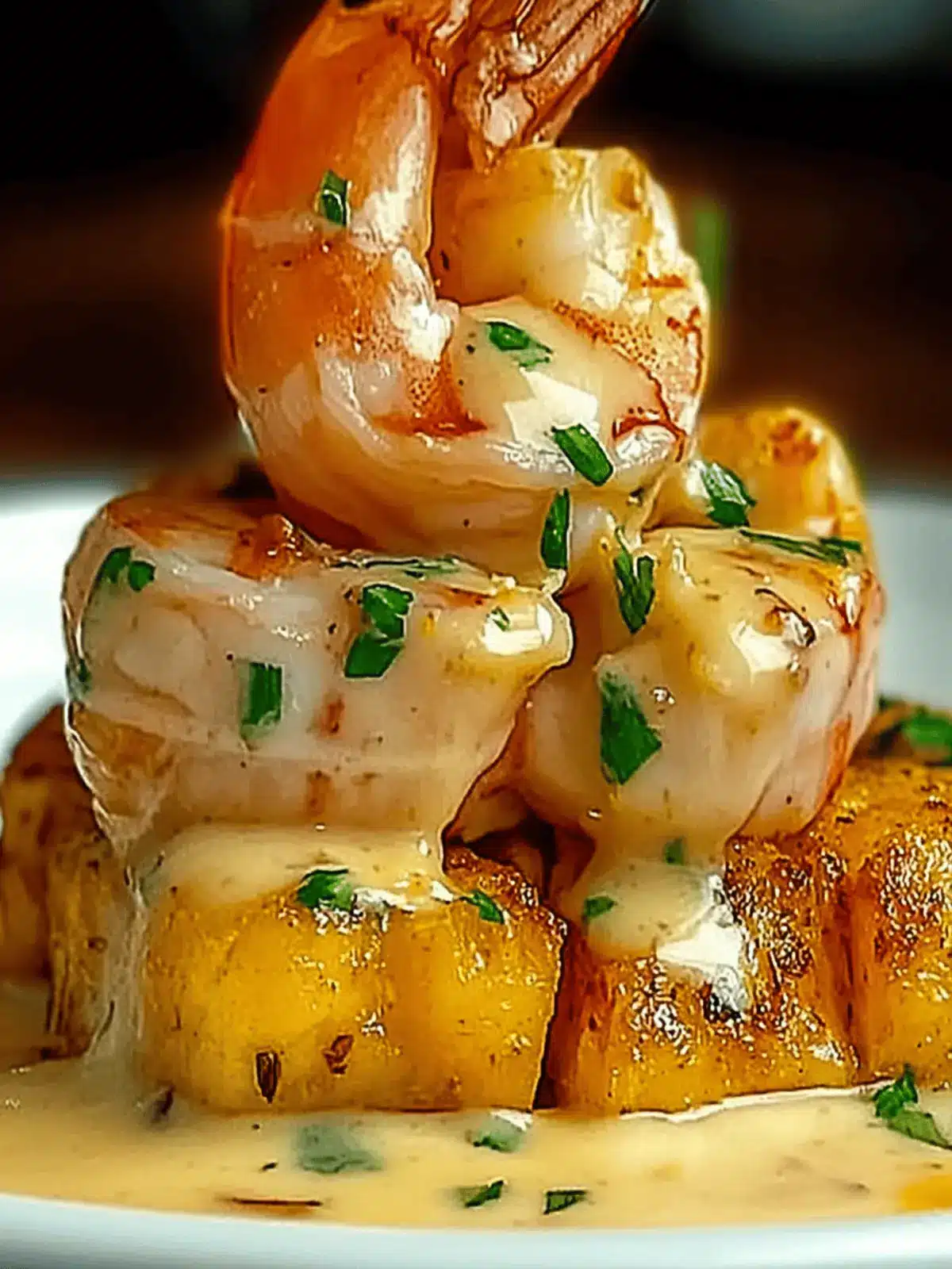 Garlic Shrimp Mofongo