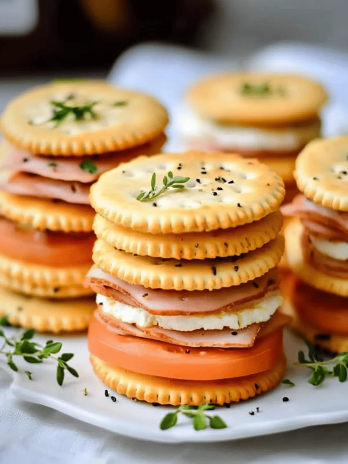 Ritz Crackers Party Sandwiches