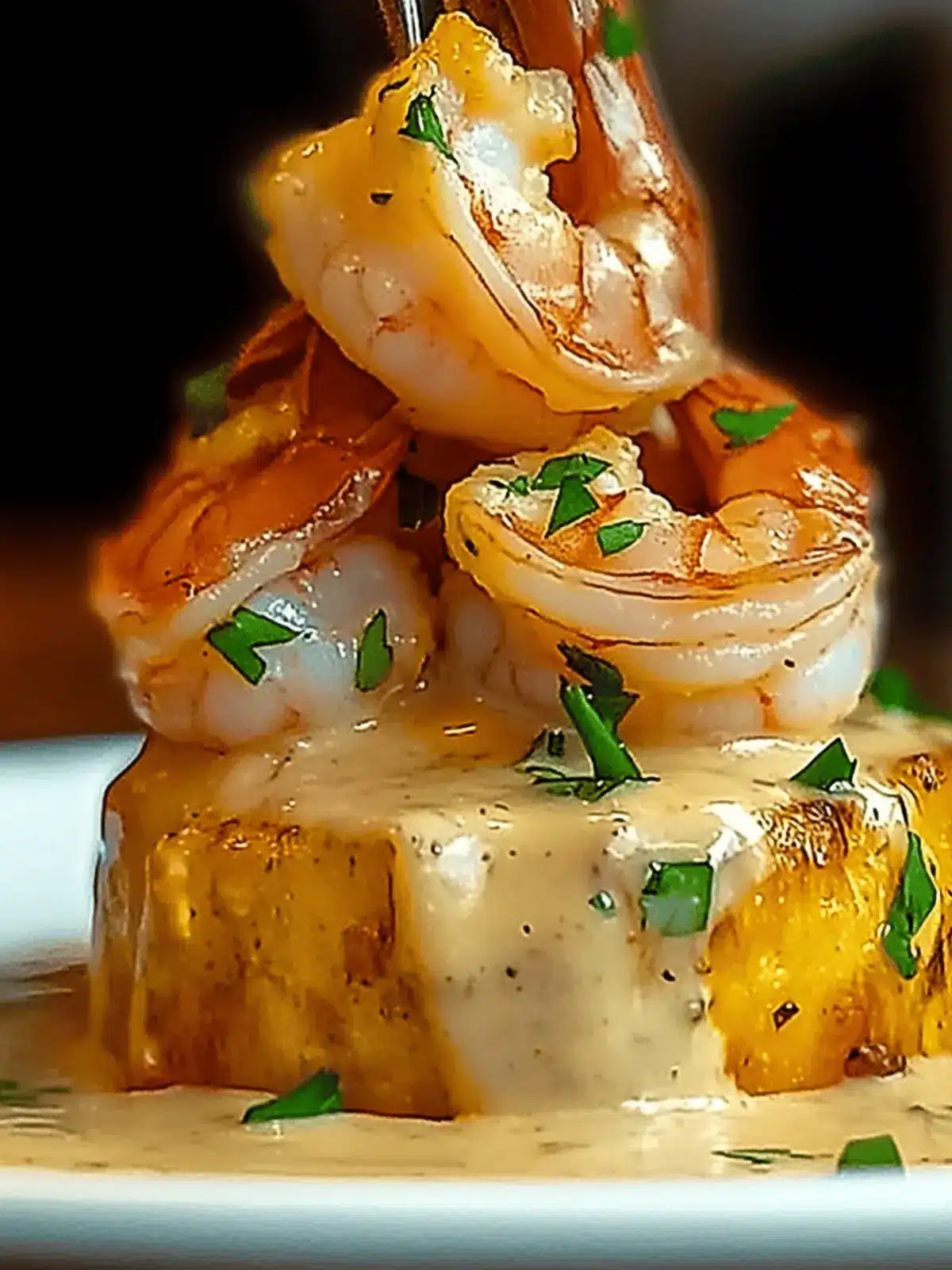 Garlic Shrimp Mofongo