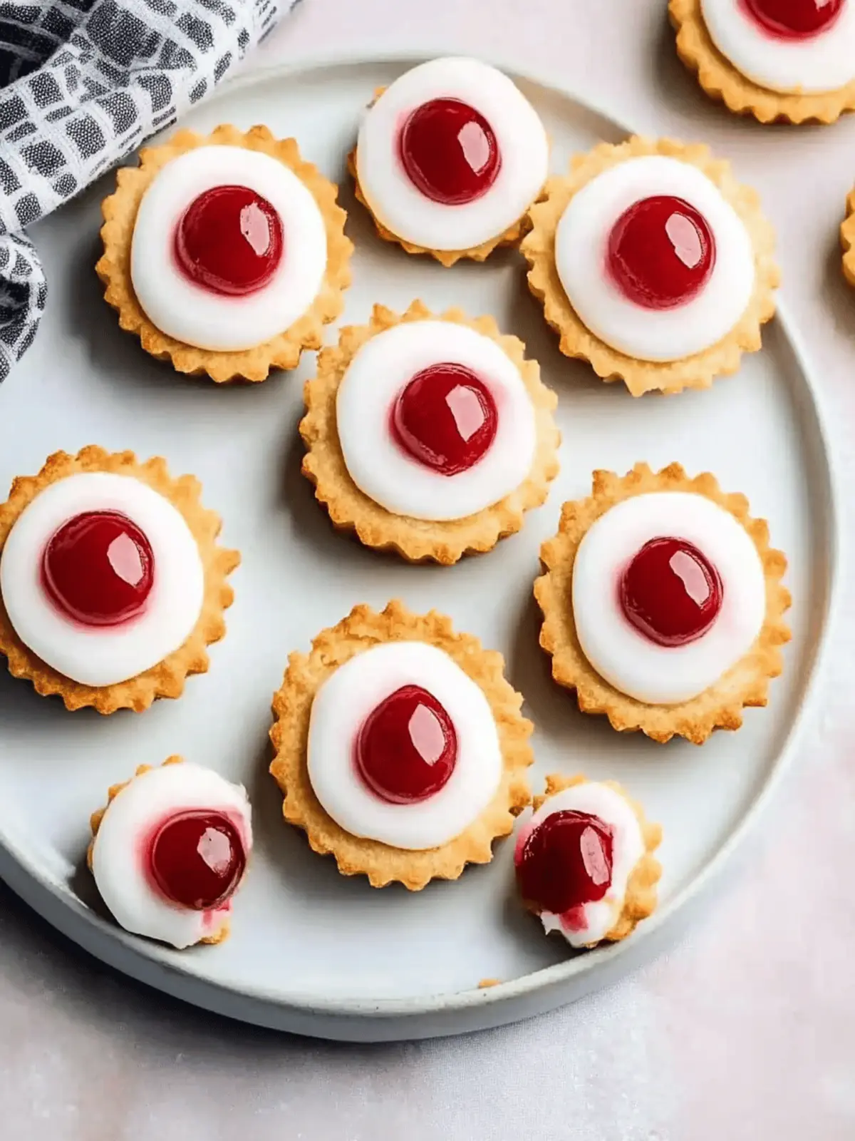 Mini Cherry Bakewell Tartlets