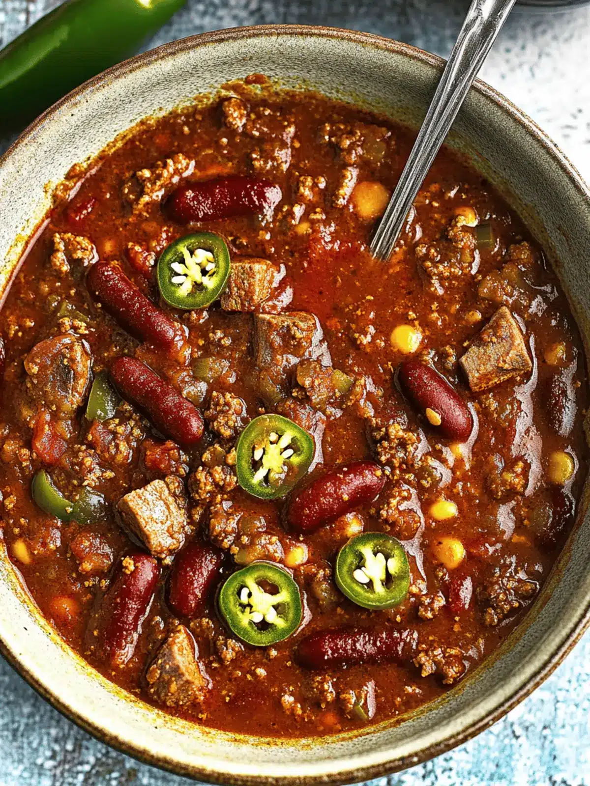 Short Rib and Chorizo Chili