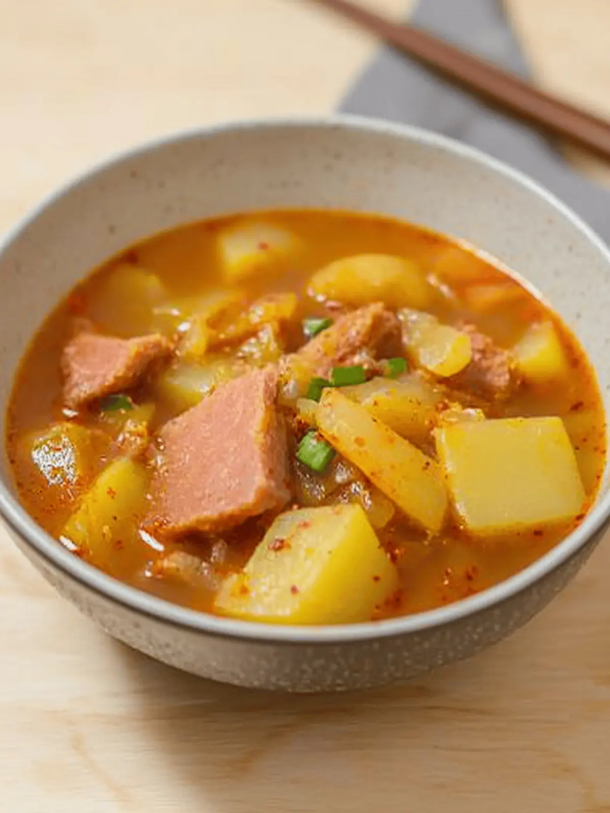 Korean Potato and Spam Stew