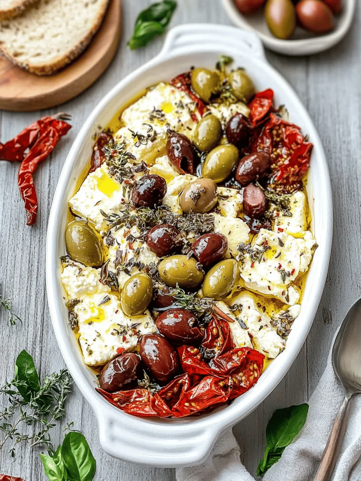 Baked Feta with Olives