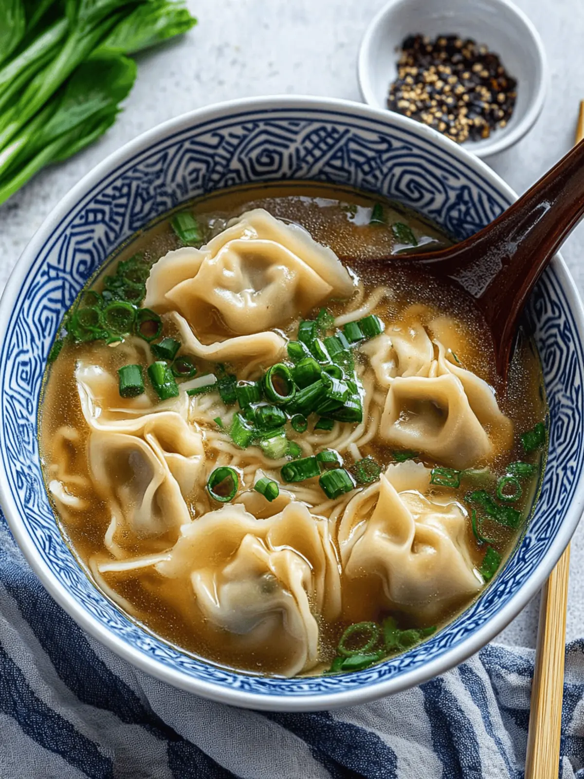 Wonton Noodle Soup