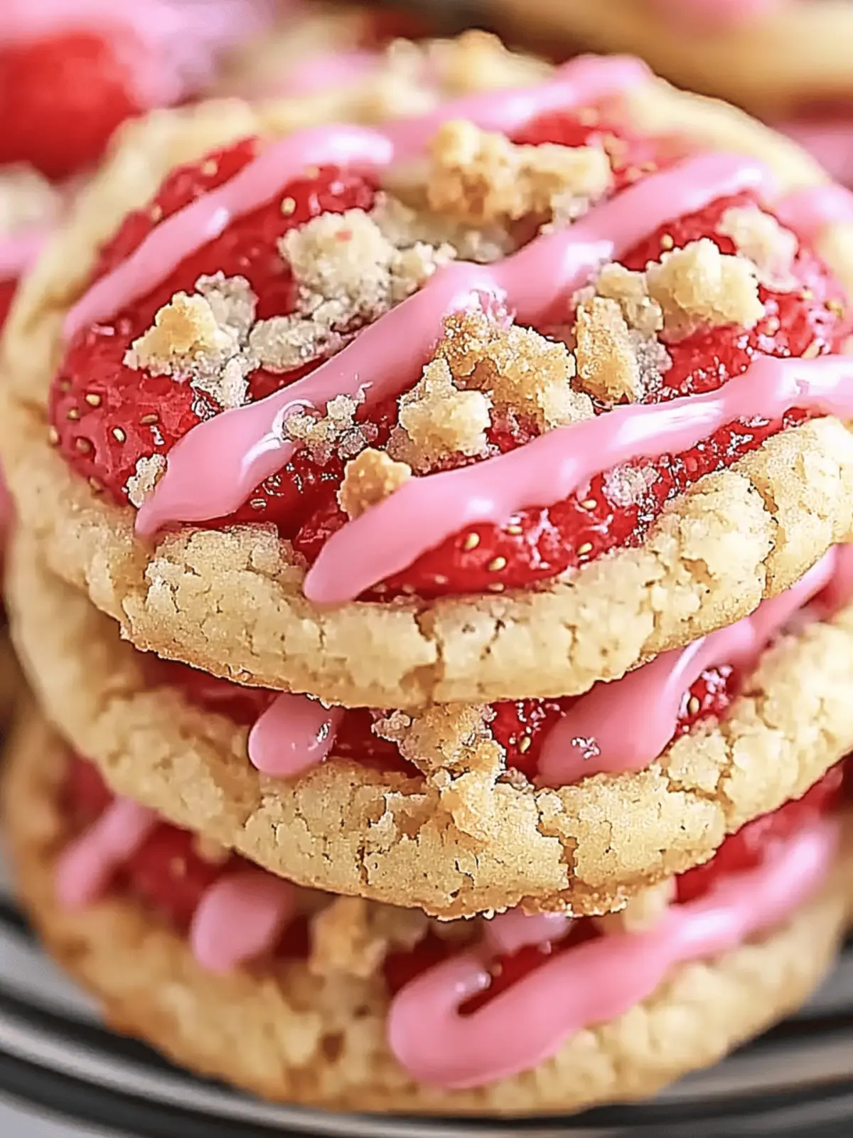 Strawberry Crunch Cookies