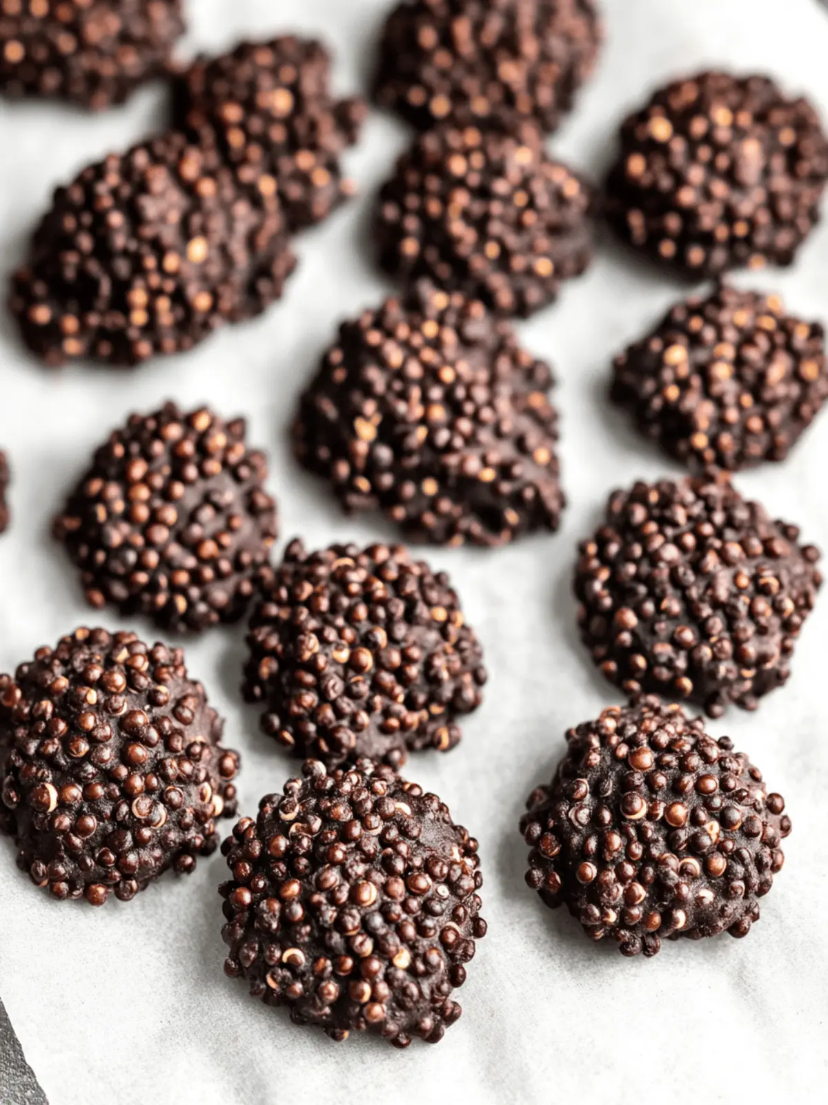 Dark Chocolate Quinoa Crisps