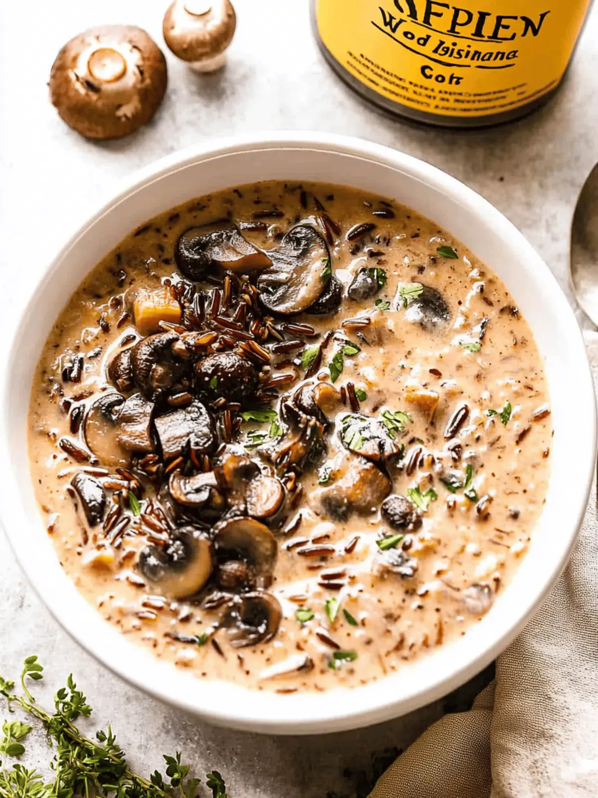 Creamy Wild Rice and Mushroom Soup for Cozy Nights Creamy Wild Rice and Mushroom Soup