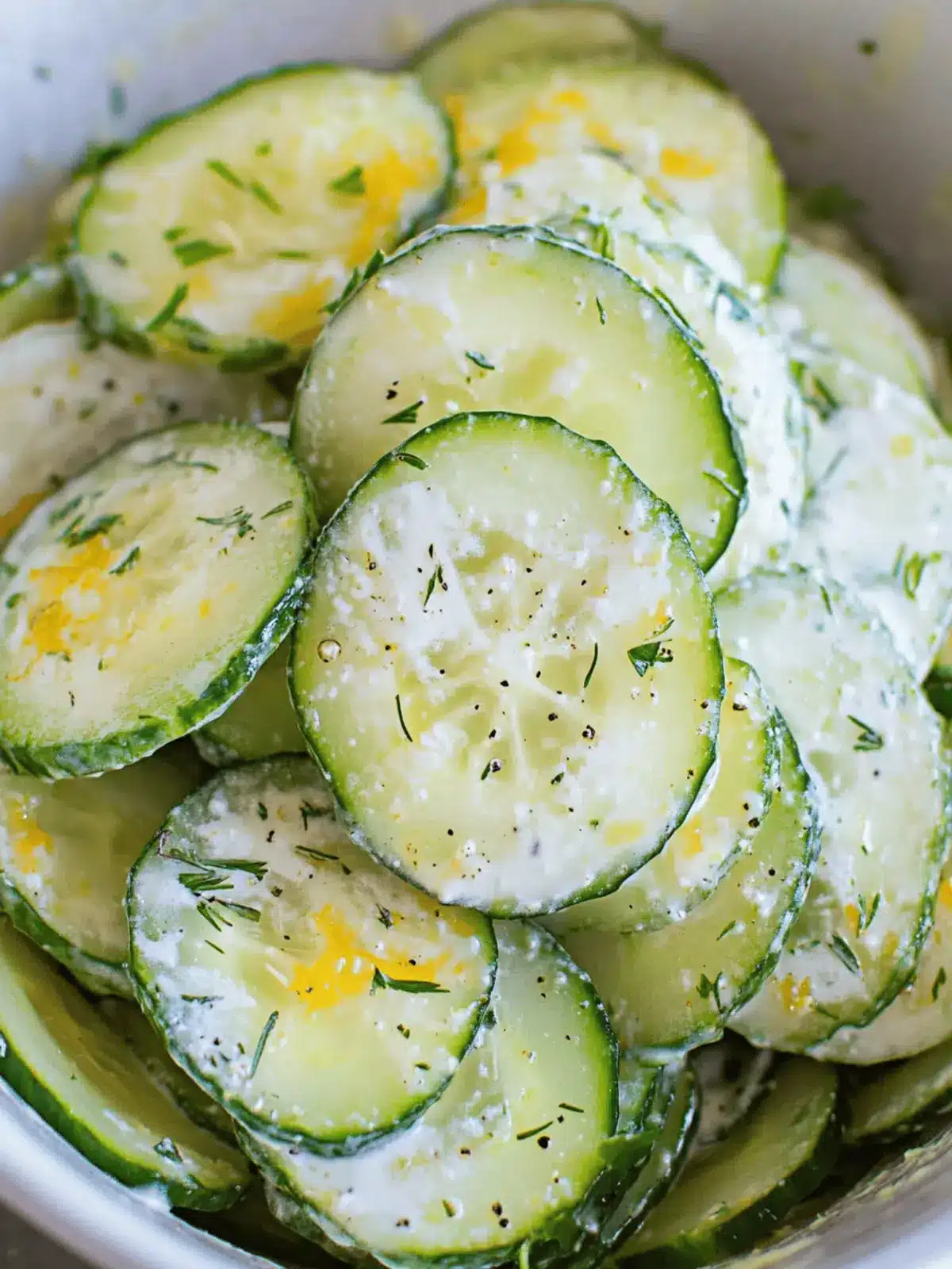 Pickle Juice Ranch Cucumber Salad