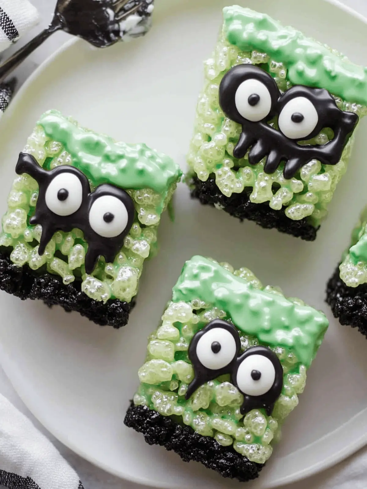 Frankenstein Rice Krispie Treats