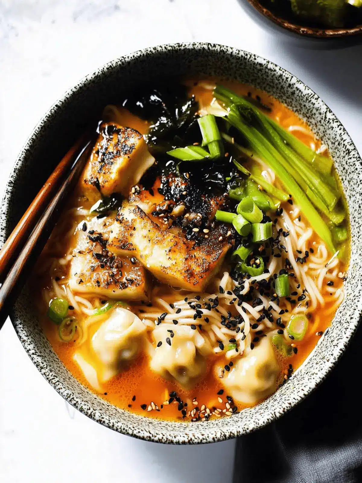 Dumpling Ramen Soup