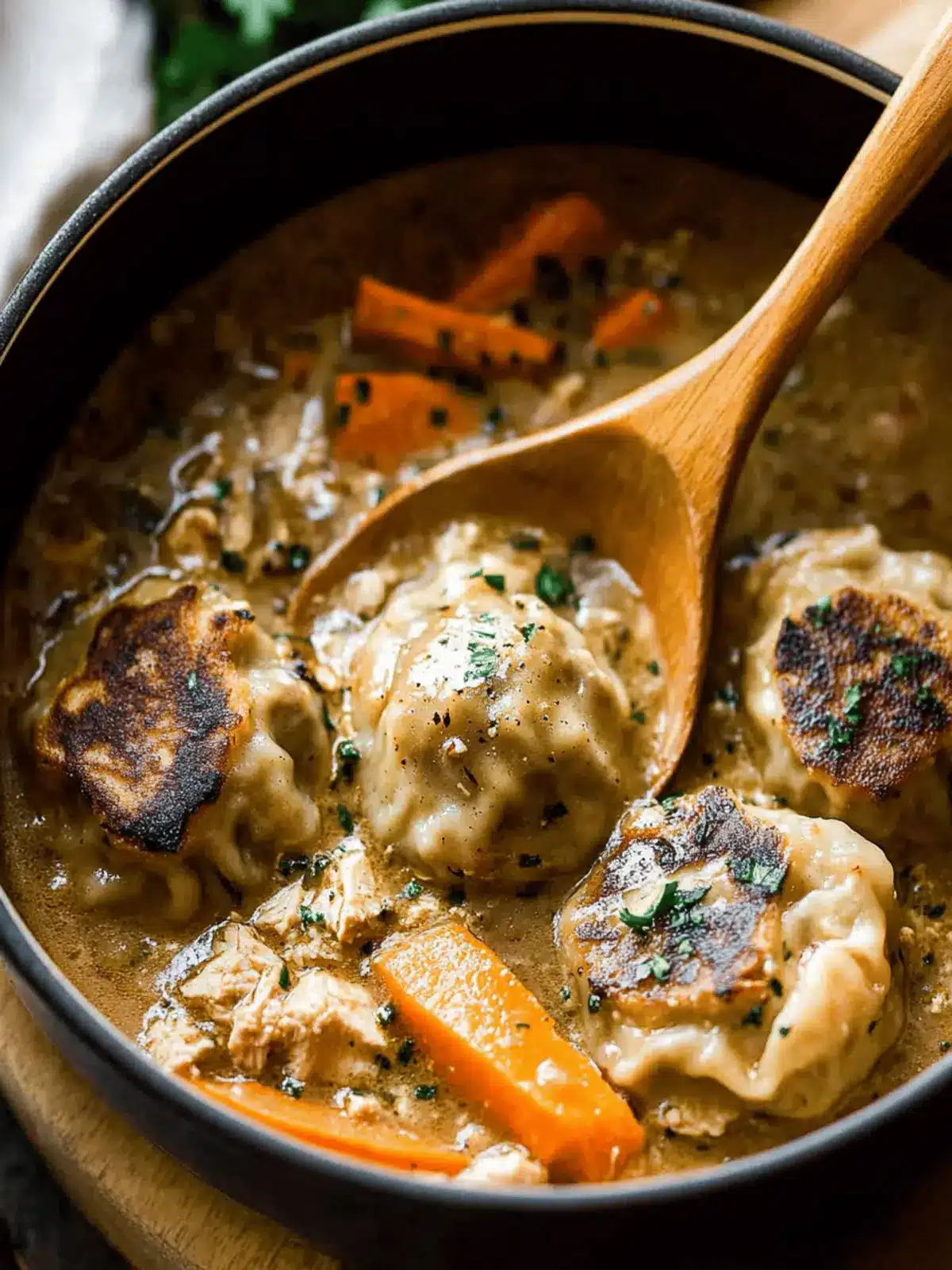 Chicken and Pumpkin Dumplings