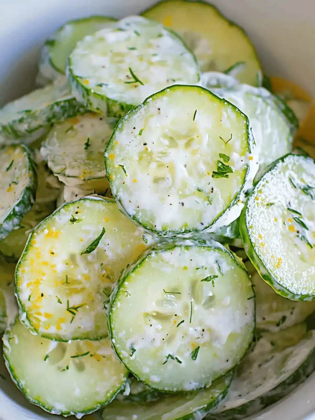Pickle Juice Ranch Cucumber Salad
