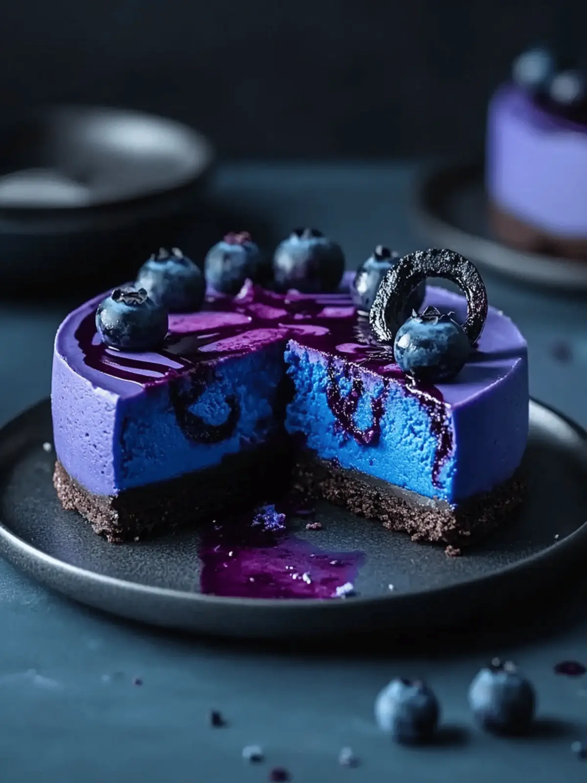 Ravenclaw Midnight Blueberry Cheesecake